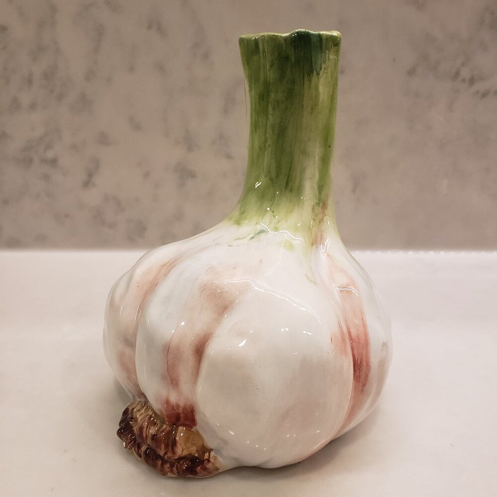 Vintage Vietri Garlic Vase Made in Italy 8984